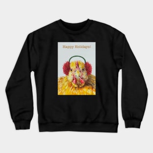 Margie, Holiday Chicken Crewneck Sweatshirt